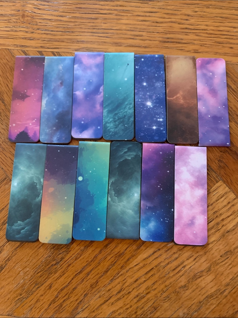 Galaxy Print Magnetic Bookmarks